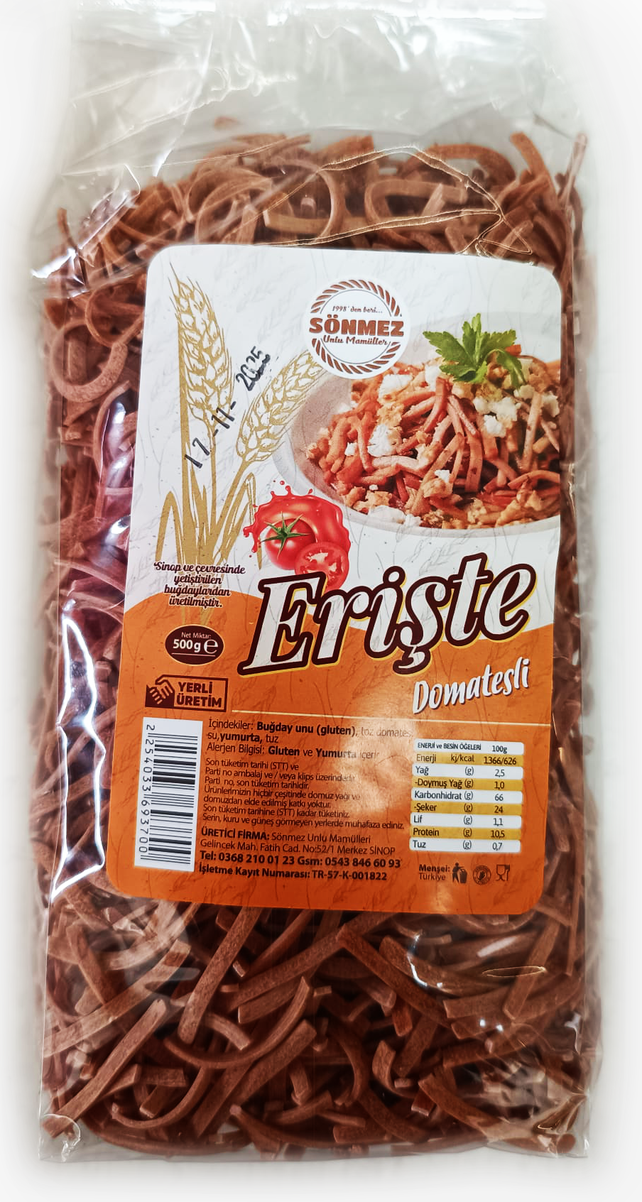 Domatesli Erişte