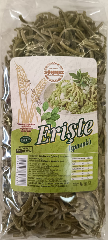 Ispanaklı Erişte